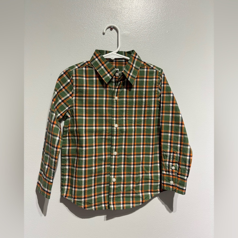 Janie and Jack Multicolor Plaid Button-Down Shirt